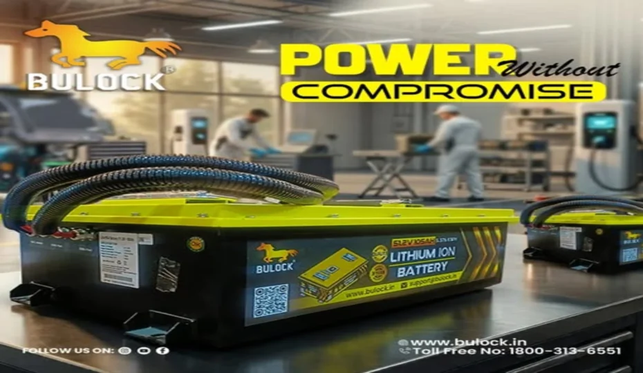 Bulock 51.2V 105Ah lithium-ion battery designed for electric vehicles, offering reliable power, fast charging, and long-lasting performance.