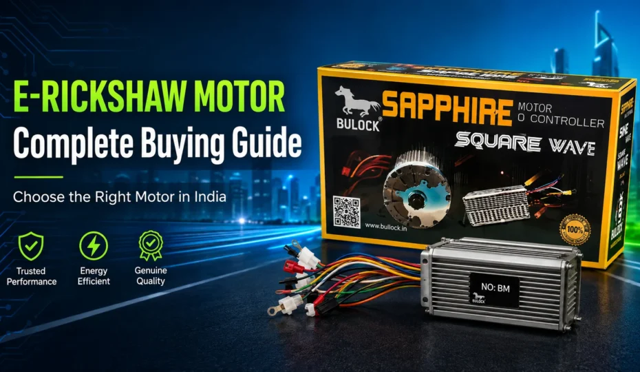 E-Rickshaw Motor Complete Buying Guide in India – Bulock Sapphire Motor and Controller
