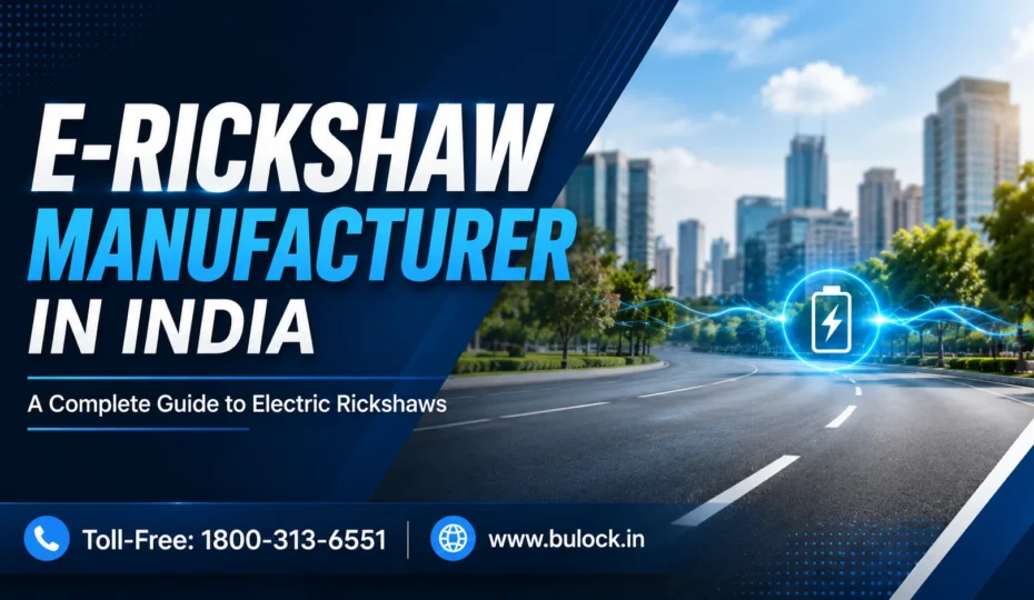 E-Rickshaw Manufacturer in India – Bulock Electric Rickshaw