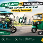 Bulock e-rickshaw compared with a traditional auto rickshaw for daily business